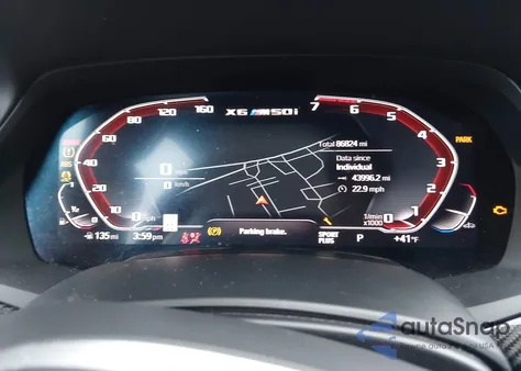 2020 BMW X6 M50I z USA, uszkodzony, nr VIN 5UXCY8C01L9B63080